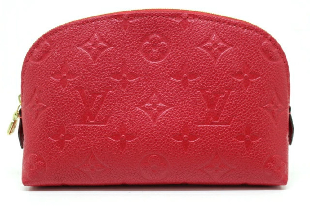 LOUIS VUITTON Pouch Clutch Pochette Cosmetic Makeup Monogram Empreinte